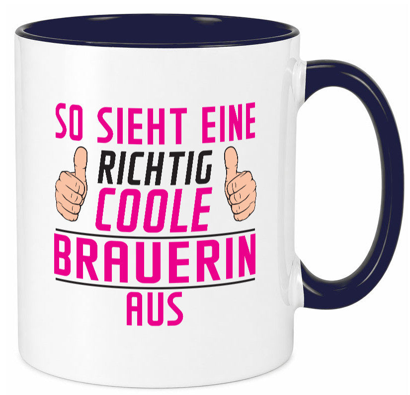 Richtig Coole Brauerin | Bier Brauerei Geschenk Humor Geschenkidee lustiger