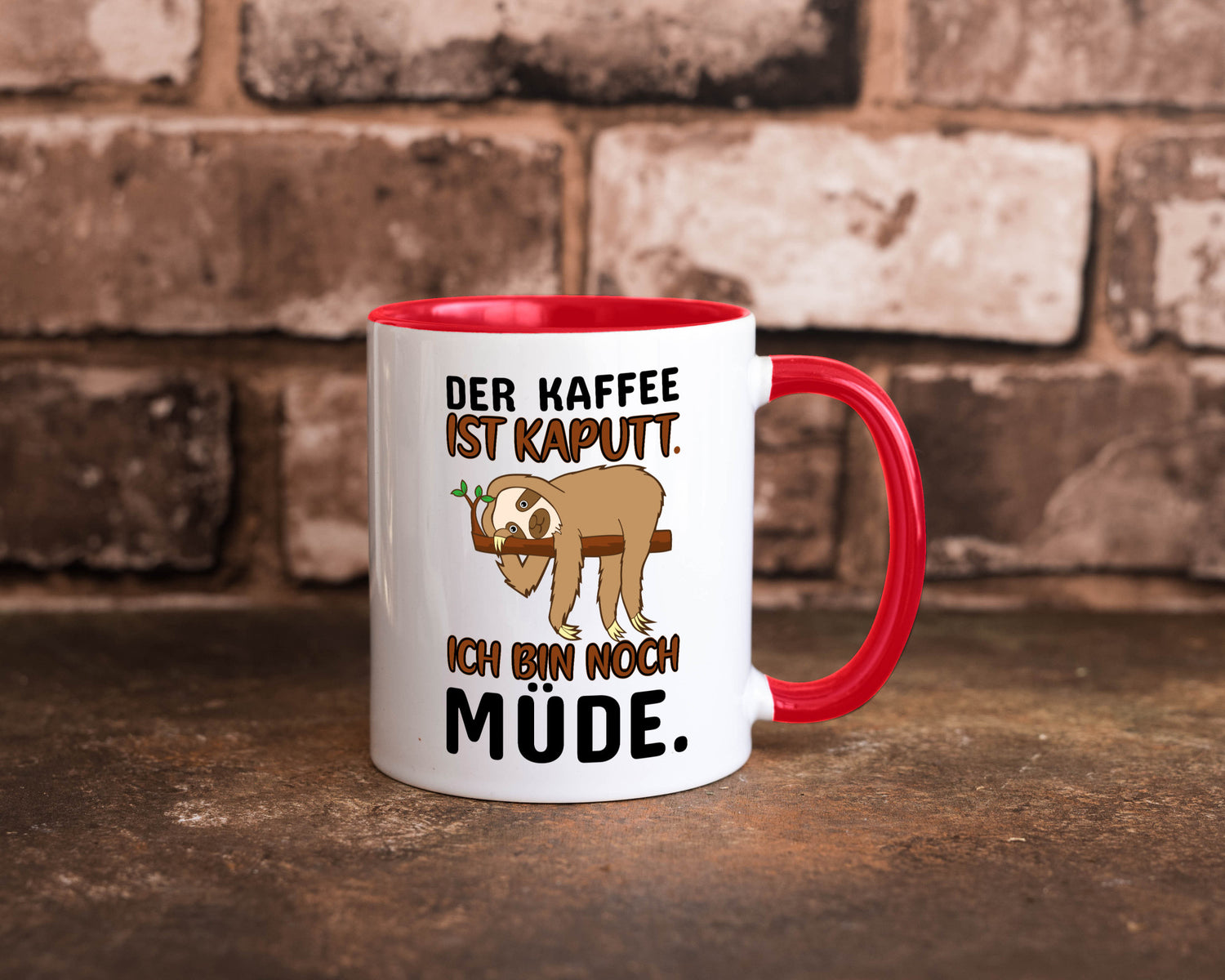 Der Kaffee ist kaputt v2 Geschenk Humor Geschenkidee lustiger Spruch Tasse
