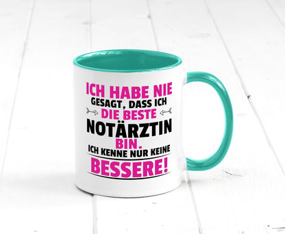Die Beste Notärztin | Ärztin Humor Geschenkidee Tasse