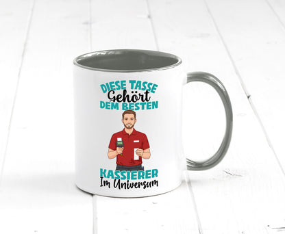 Im Universum: Kassierer Geschenk Humor Geschenkidee lustiger Spruch Tasse