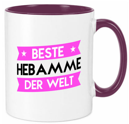 Beste Hebamme | Geburtshilfe lustiger Spruch Geschenk Humor Geschenkidee Tasse