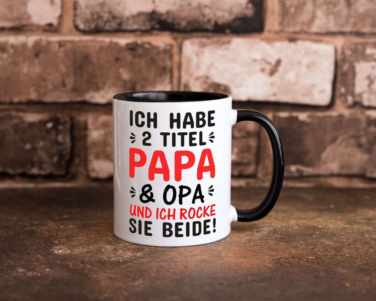 Papa und Opa | Männer Tasse Rocker Humor Geschenkidee Familie