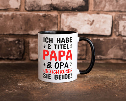 Papa und Opa | Männer Tasse Rocker Humor Geschenkidee Familie