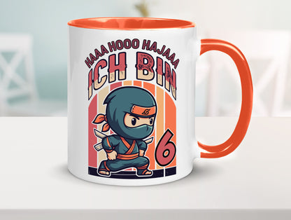 6. Geburtstag | Ninja Junge 6 Jahre Humor Geschenkidee Tasse