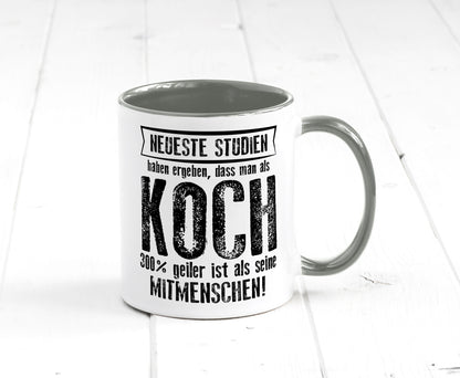 Neuste Studien: Koch | Chefkoch Humor Arbeit Kollegen Büro Geschenkidee Tasse