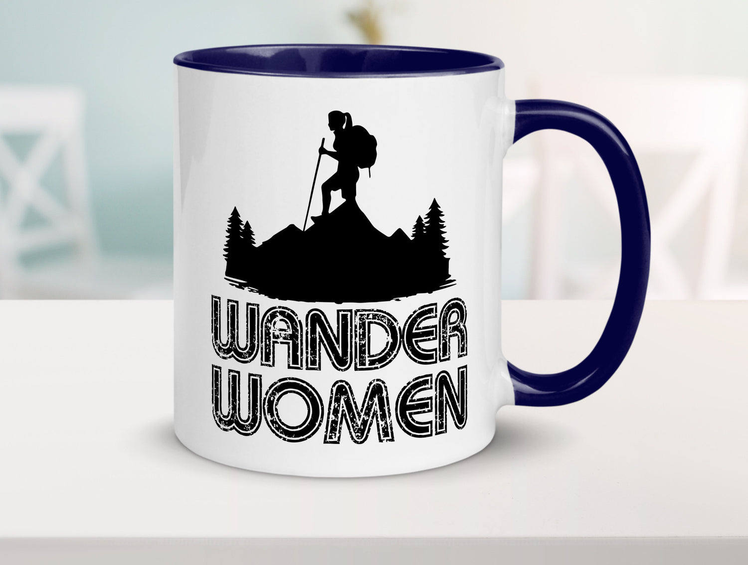 Wander Woman | Wandern Berge Geschenk Familie Geschenkidee lustiger Spruch Tasse