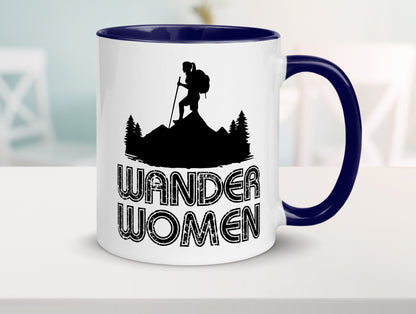 Wander Woman | Wandern Berge Geschenk Familie Geschenkidee lustiger Spruch Tasse