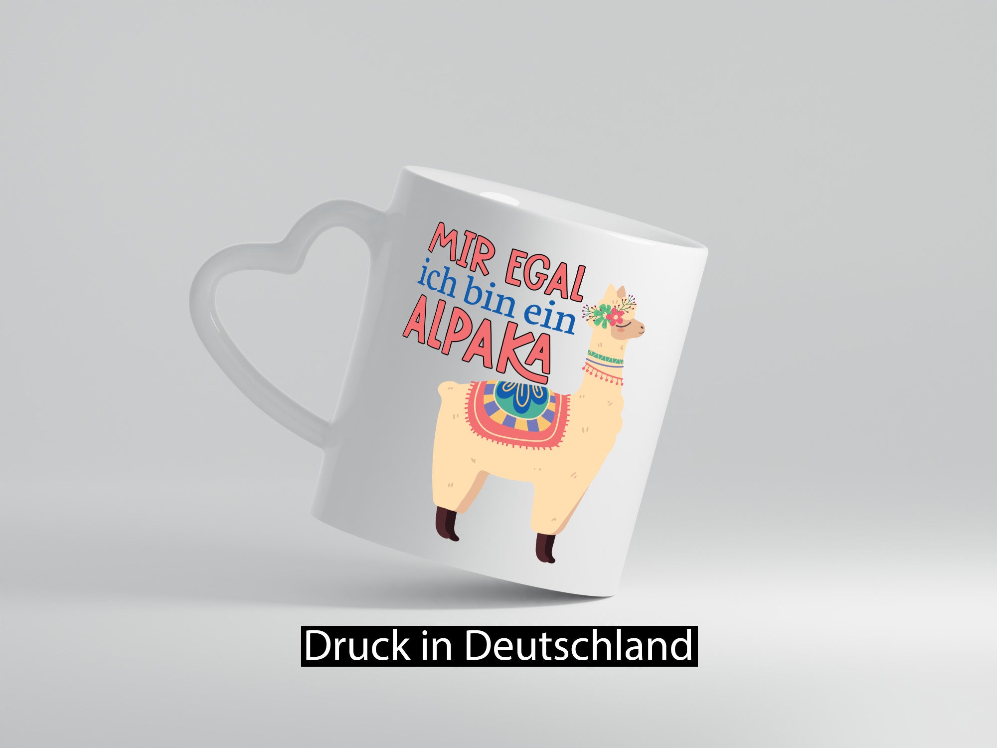 Mir egal ich bin ein Alpala | Lama Juckt mich nicht Geschenkidee Humor Tasse