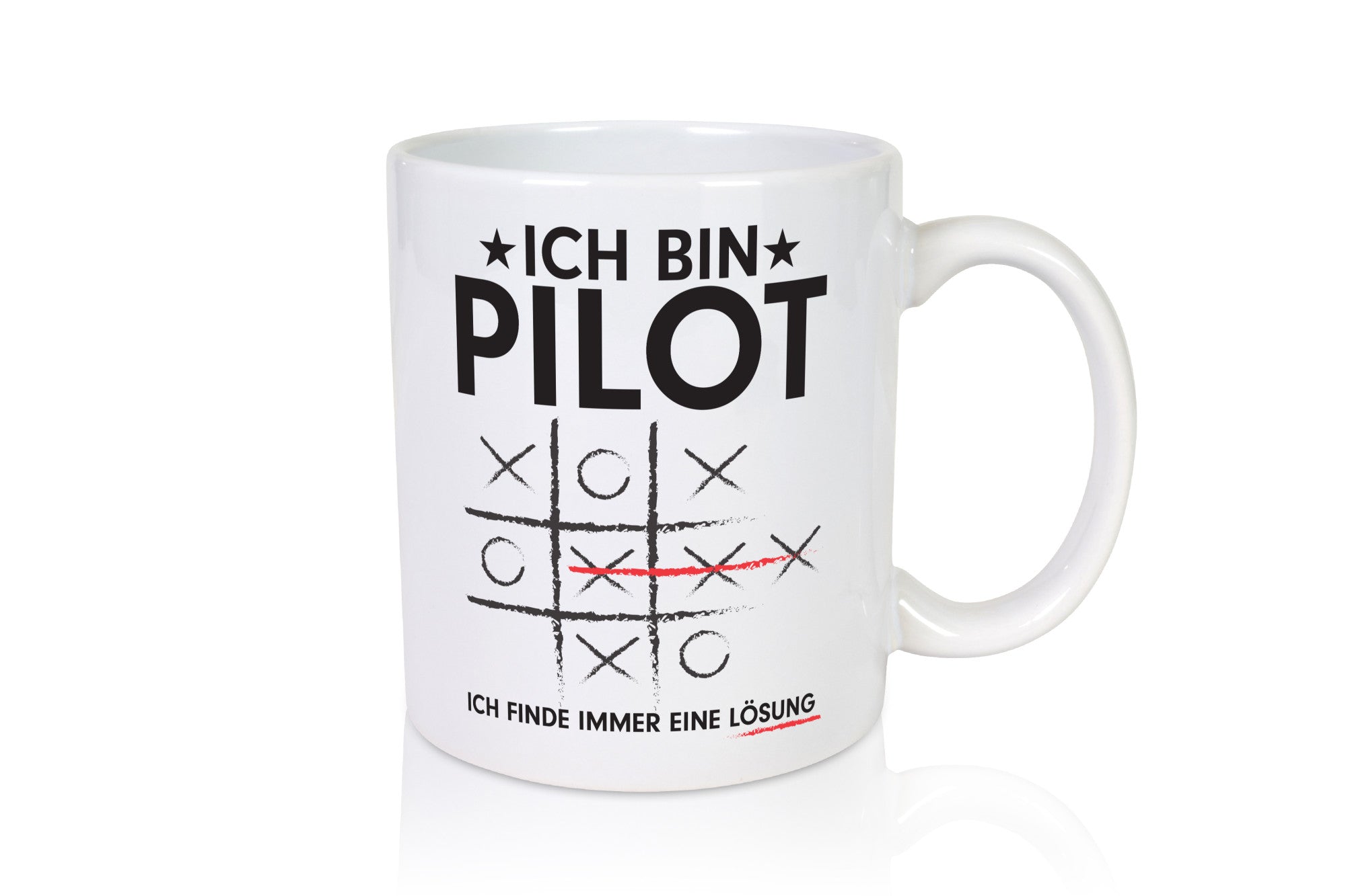 Löse Probleme: Pilot | Flugzeug Piloten lustig Humor Geschenkidee Geschenk Tasse