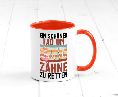 Ein schöner Tag um zähne zu retten | Zahnarzt Geschenk Humor Geschenkidee