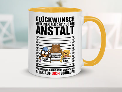 Glückwunsch zur Flucht | Arbeitskollegen Berufswechel Humor Arbeit Kollegen