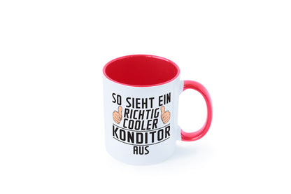 Richtig Cooler Konditor | Konditorei lustig Humor Geschenkidee Geschenk Tasse