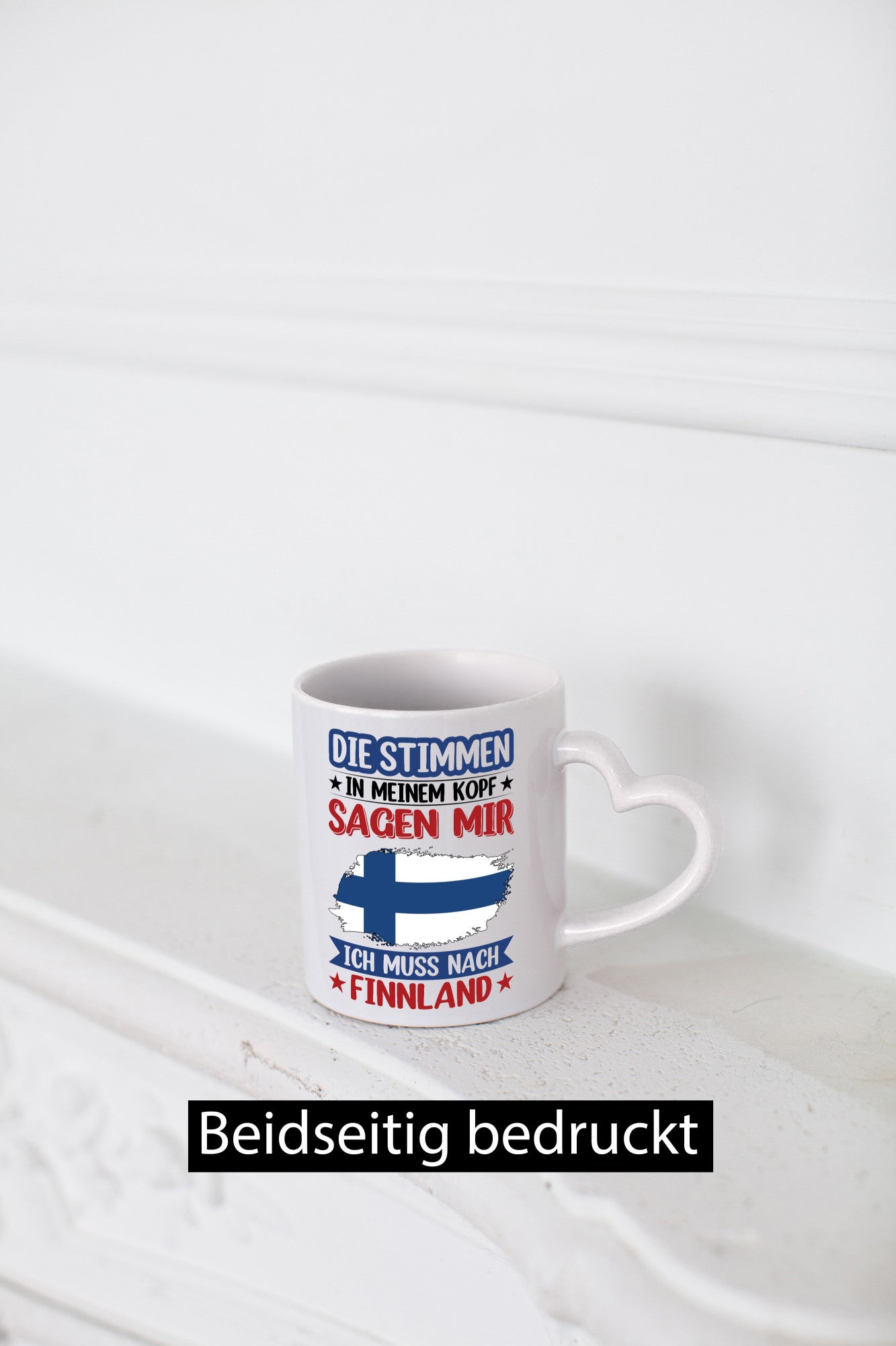 Finnland | Urlaub Stimmen in meinem Kopf Traumland Humor Geschenkidee Tasse