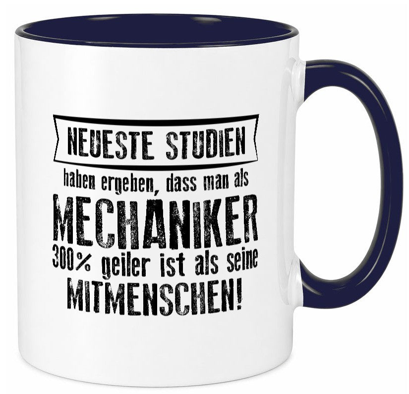 Neuste Studien: Mechaniker | KFZ Werkstatt Humor Geschenkidee Tasse