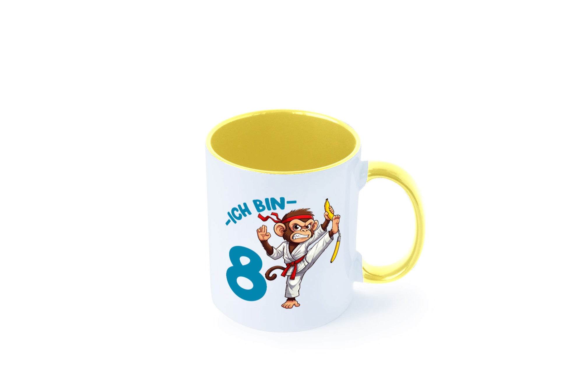 Ich bin 8 | 8. Geburtstag Karate Kampfsport Affe lustiger Spruch Geschenk