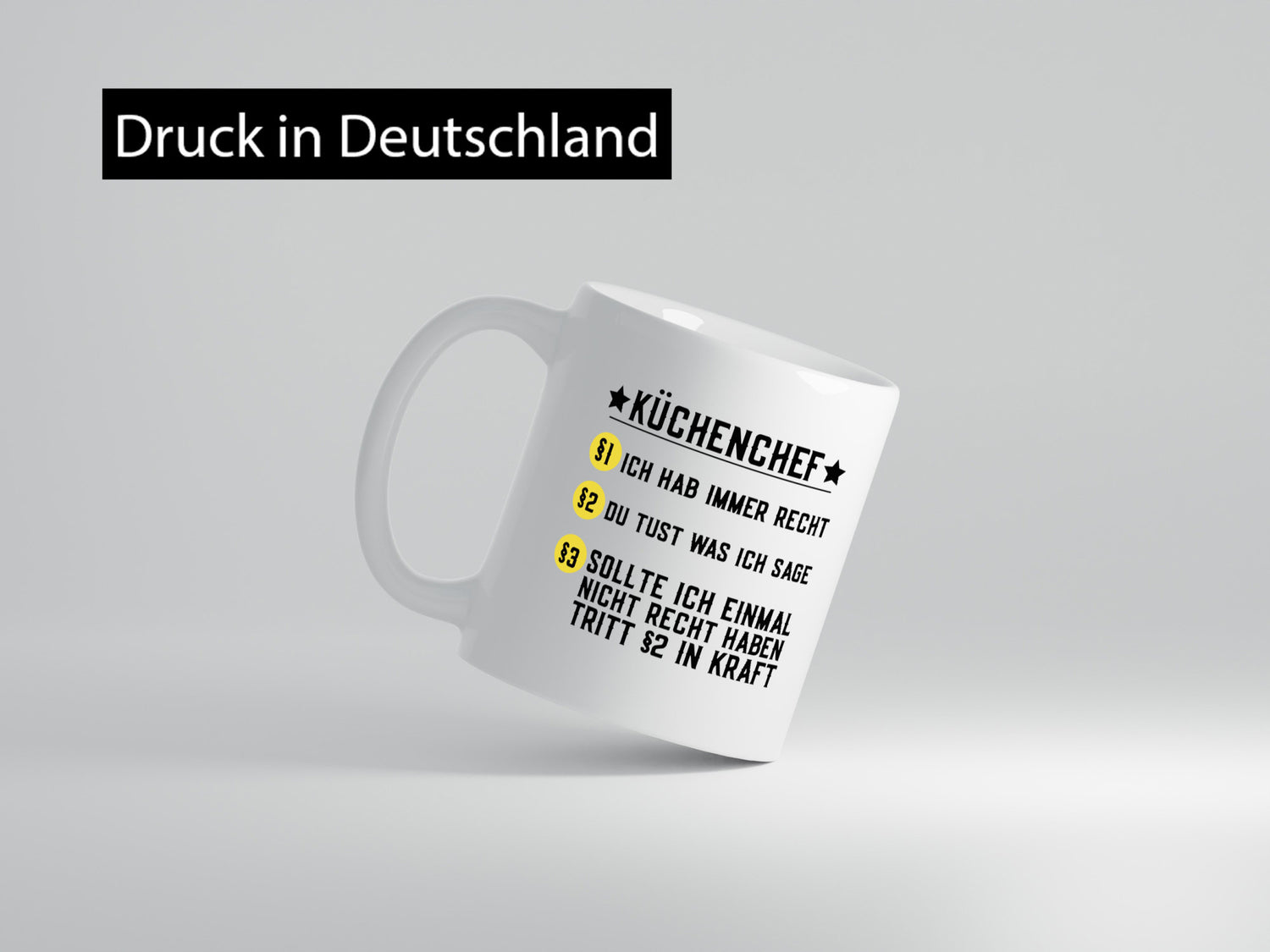 Küchenchef | Paragraphen Küchenregeln Koch Restaurant Geschenkidee Arbeit