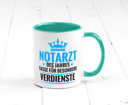 Besonderer Verdienst: Notarzt | Arzt Geschenk Humor Geschenkidee lustiger Tasse