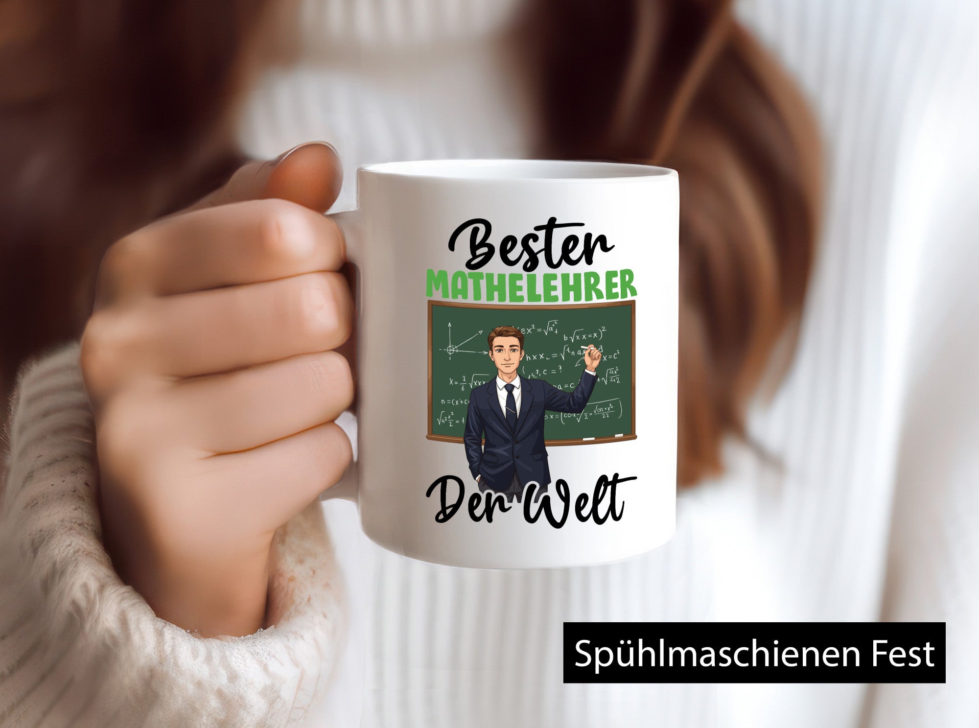 Bester Mathelehrer | Lehrer Mathe v2 lustiger Spruch Geschenk Humor