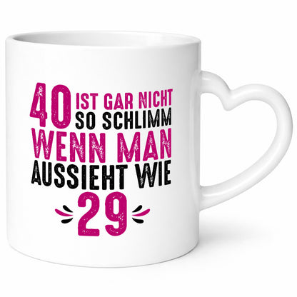 40. Geburtstag | aussehen wie 29 Jung halten Geschenk Geschenkidee lustiger