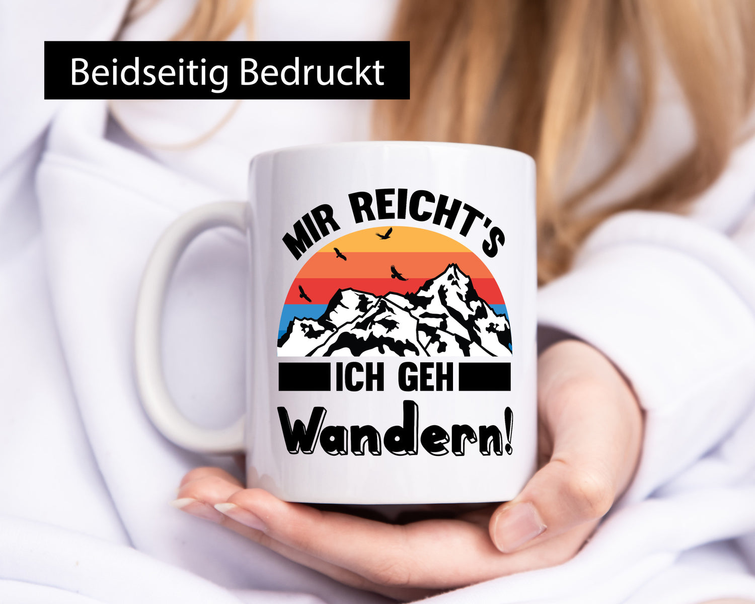 Mir reichts ich geh Wandern | Berge Laufen Natur Humor Geschenkidee Tasse