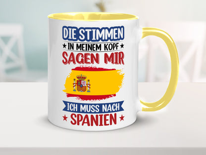 Spanien | Urlaub Stimmen in meinem Kopf Traumland v2 lustiger Spruch Geschenk