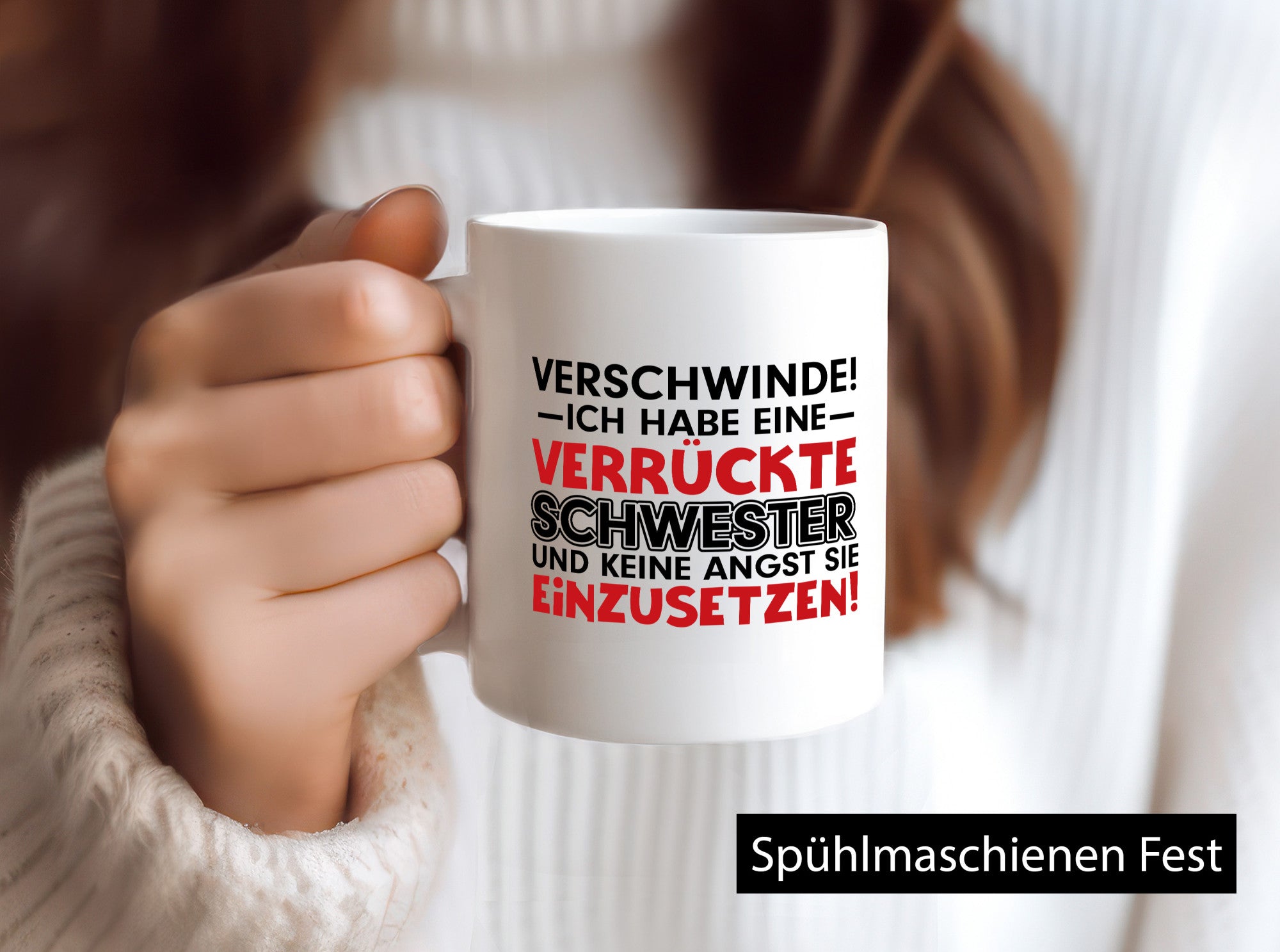 Crazy Sister | Funny Sibling Love Saying Mug Gift