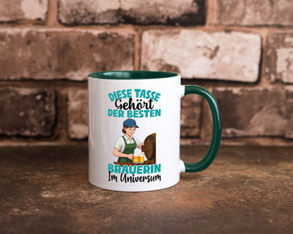Im Universum: Brauerin | Bier Brauerei lustiger Spruch Geschenk Humor