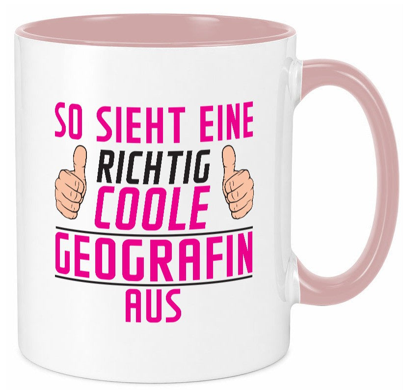 Richtig Coole Geografin | Geografie Geschenkidee Humor Tasse