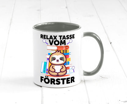 Relax Tasse: Förster | Forst Arbeit Geschenk Kollegen Büro lustiger Spruch Tasse