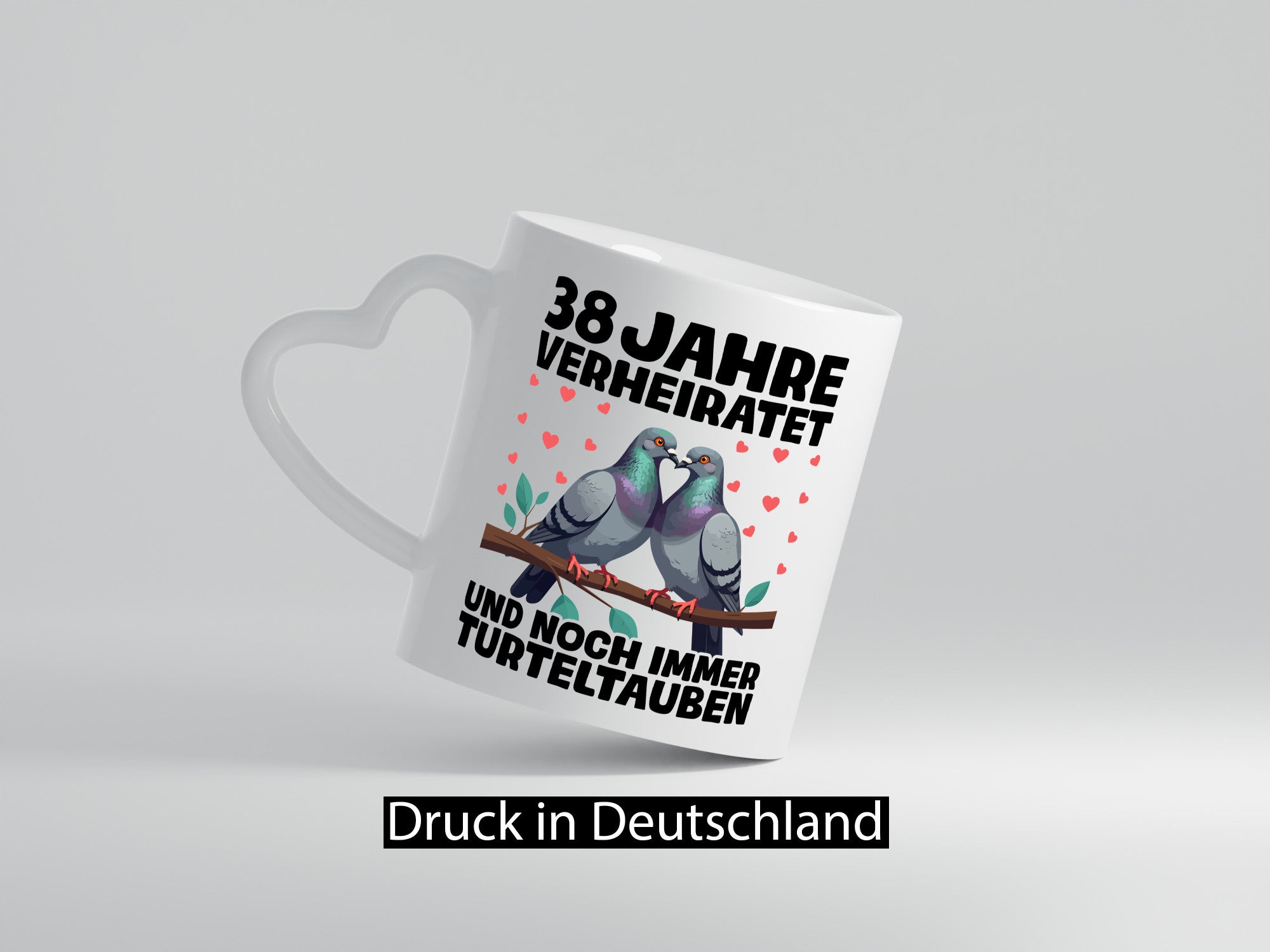 38 Jahre verheiratet | Turteltauben Ehe Ehepaar lustiger Spruch Geschenk Humor