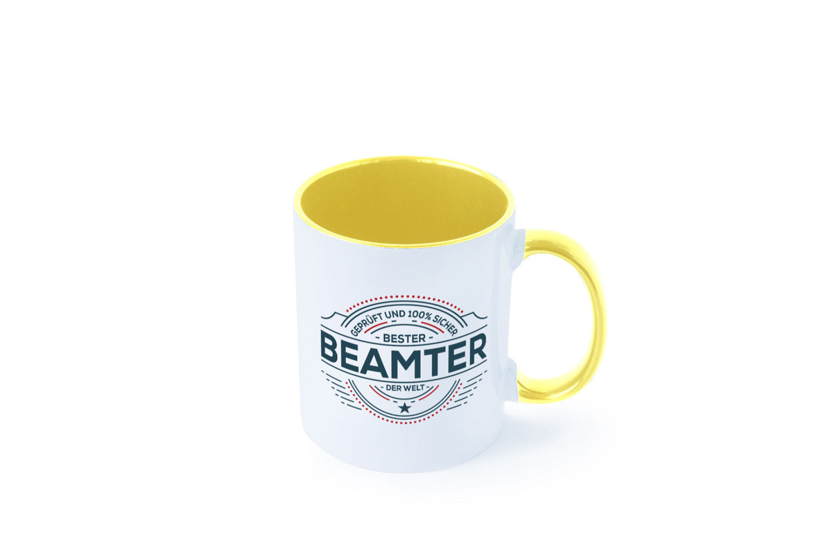 Geprüft und sicher: Beamter | Verbeamtung Dienst Humor Geschenkidee Tasse