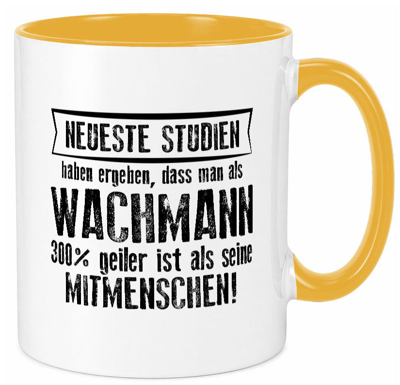 Neuste Studien: Wachmann | Wachpersonal Nachtwächter Humor Geschenkidee Tasse
