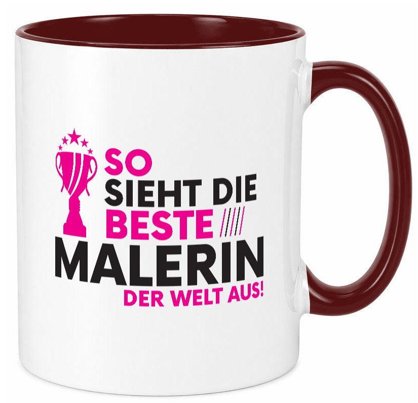 Die Weltbeste Malerin | Malerinnen lustig Humor Geschenkidee Geschenk Tasse