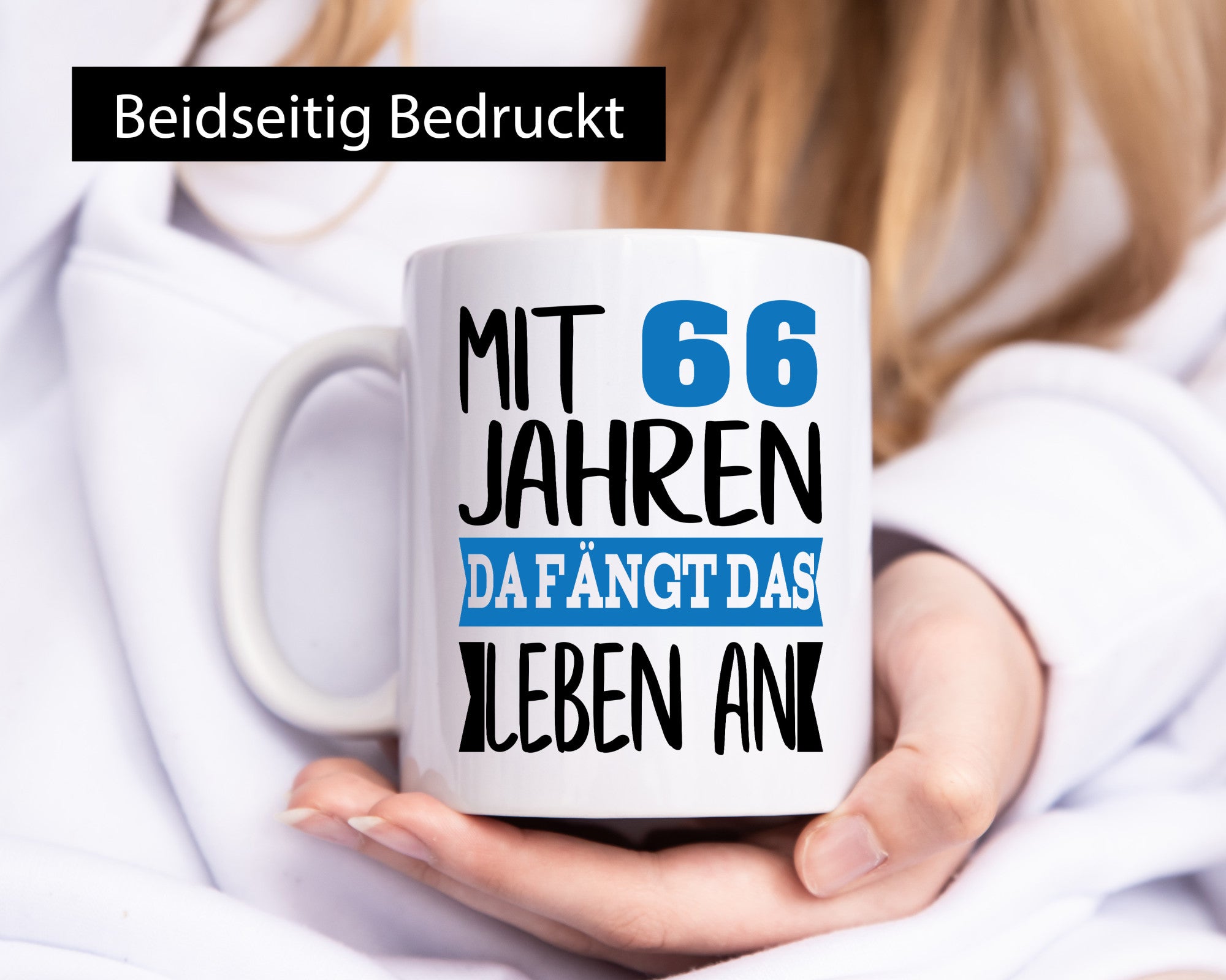 Mit 66 Jahren fängt das Leben an | 66. Geburtstag Rentner Geschenk Ruhestand