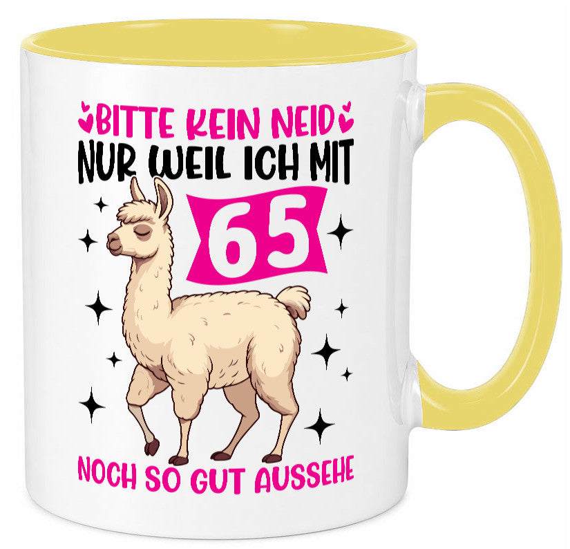65. Geburtstag | 65 Jahre Lama gut aussehen Geschenkidee Humor Tasse