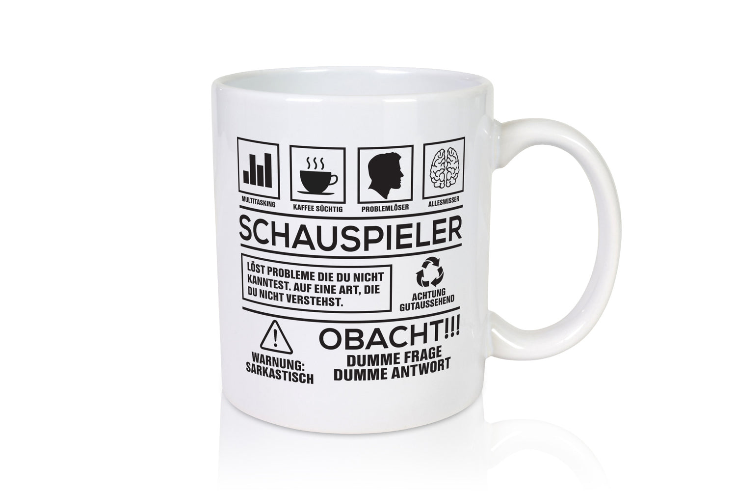 Achtung Probleme Schauspieler | Theater lustiger Spruch Geschenk Humor