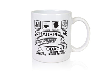 Achtung Probleme Schauspieler | Theater lustiger Spruch Geschenk Humor