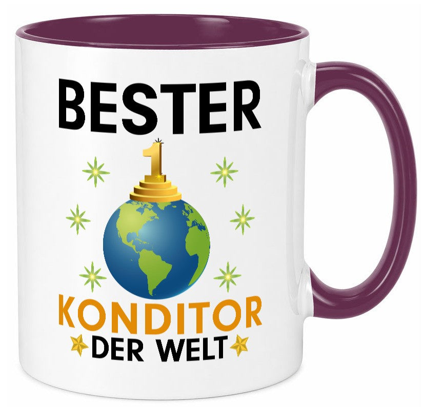 Welt Bester Konditor | Konditorei lustig Humor Geschenkidee Geschenk Tasse