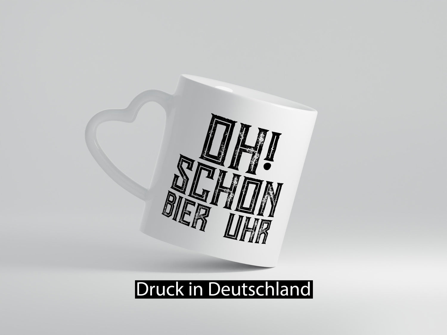 Oh schon Bier Uhr | Biertrinker Bierliebhaber Humor Geschenkidee Tasse