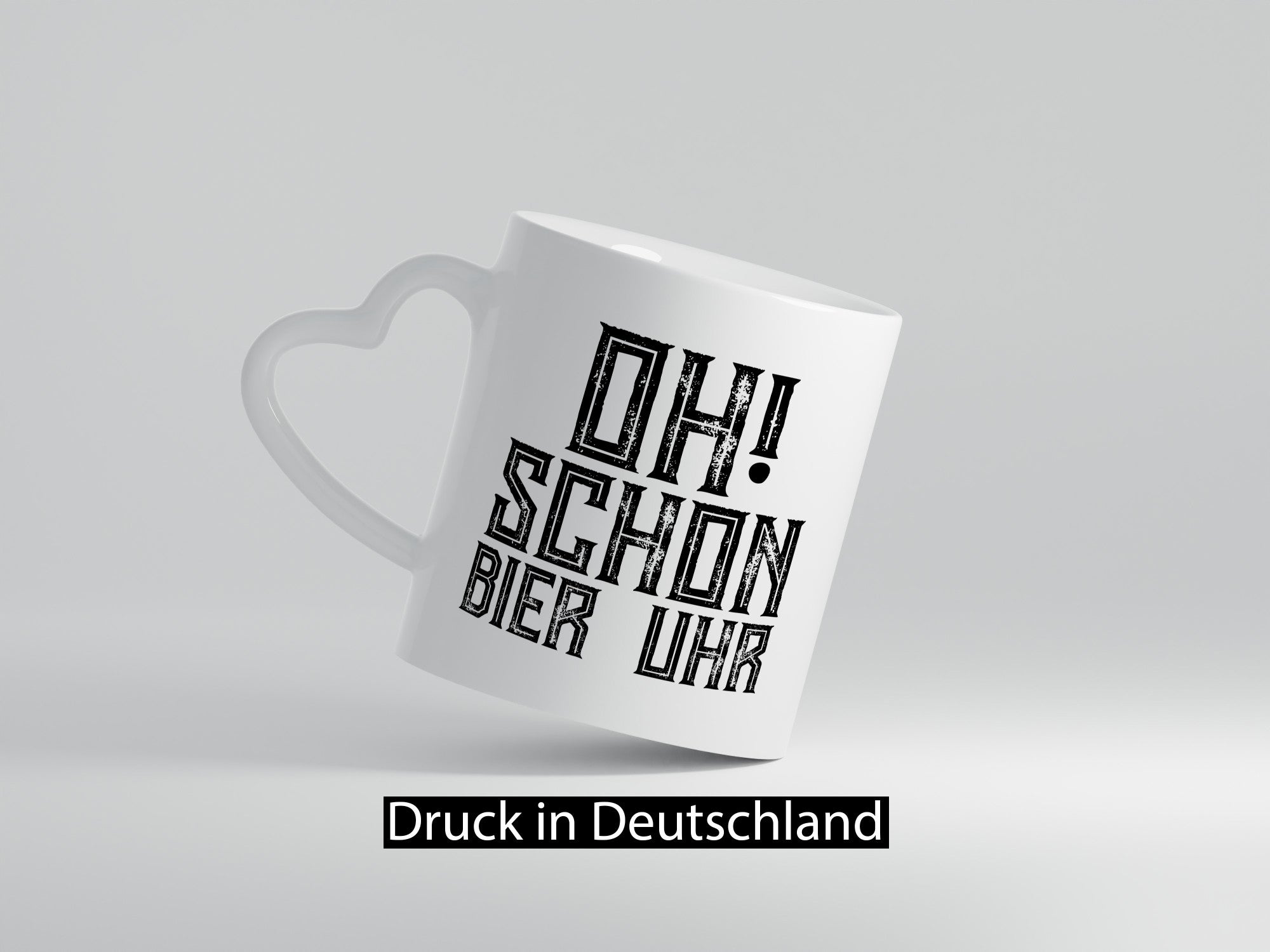 Oh schon Bier Uhr | Biertrinker Bierliebhaber Humor Geschenkidee Tasse