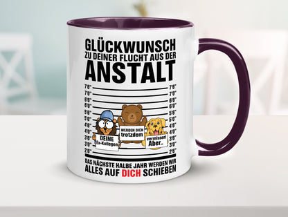 Glückwunsch zur Flucht | Arbeitskollegen Berufswechel Humor Arbeit Kollegen
