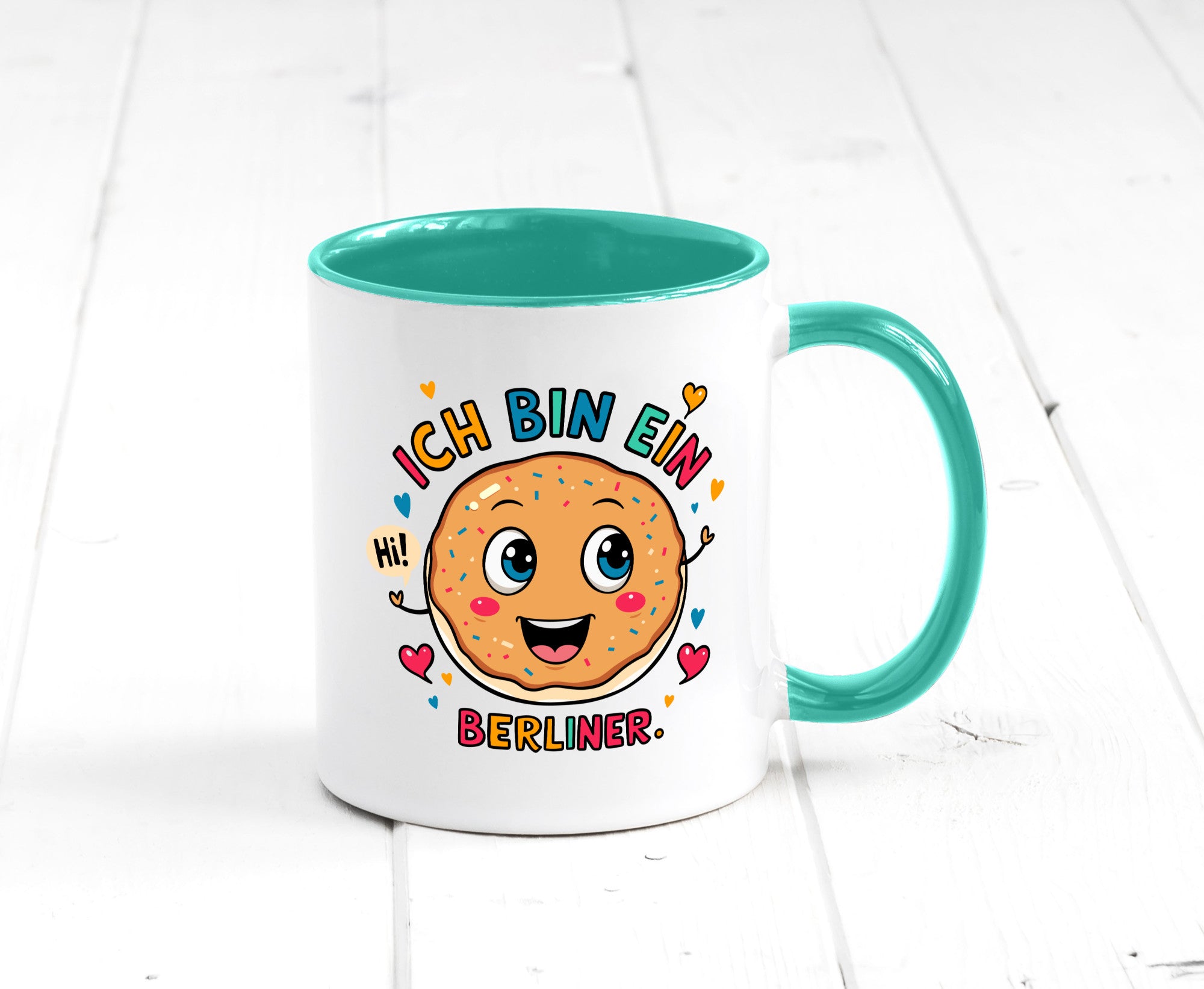 Ich bin ein Berliner | Krapfen Pfannkuchen Humor Geschenkidee Tasse