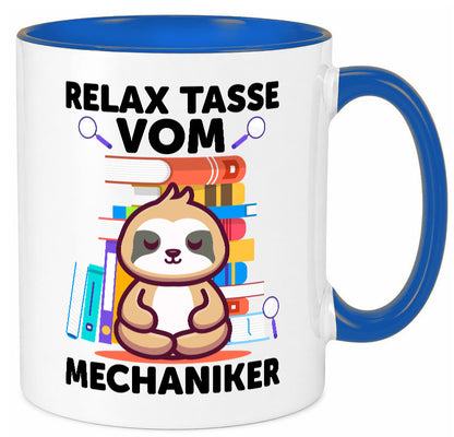 Relax Tasse: Mechaniker | KFZ Werkstatt lustig Humor Geschenkidee Geschenk Tasse