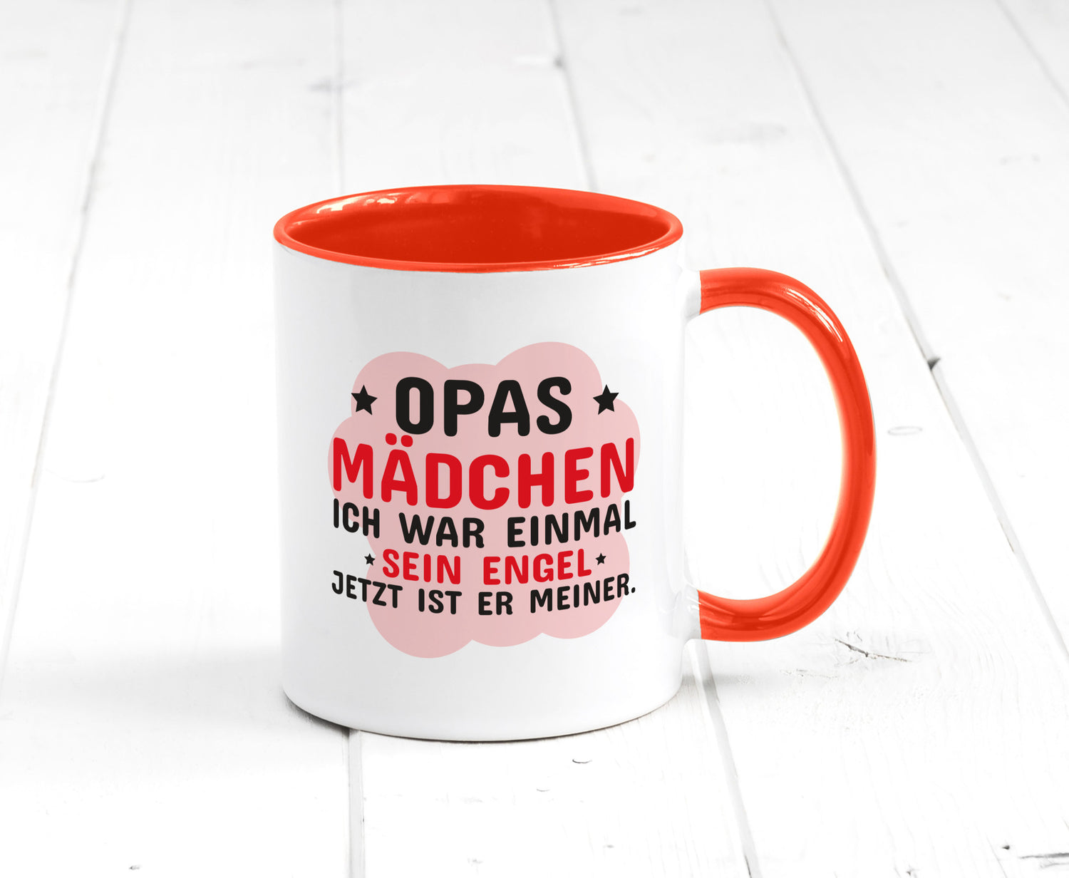 Opas Mädchen | Trauer Tasse Abschied Enkelin lustig Familie Geschenkidee