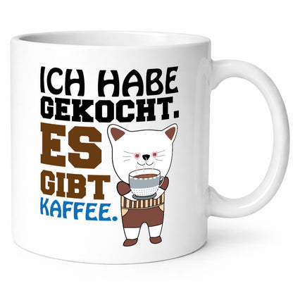Es gibt Kaffee lustiger Spruch Geschenk Humor Geschenkidee Tasse
