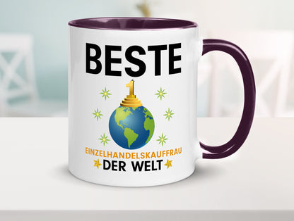 Welt Beste Einzelhandelskauffrau | Einzelhandel Geschenkidee Humor Tasse