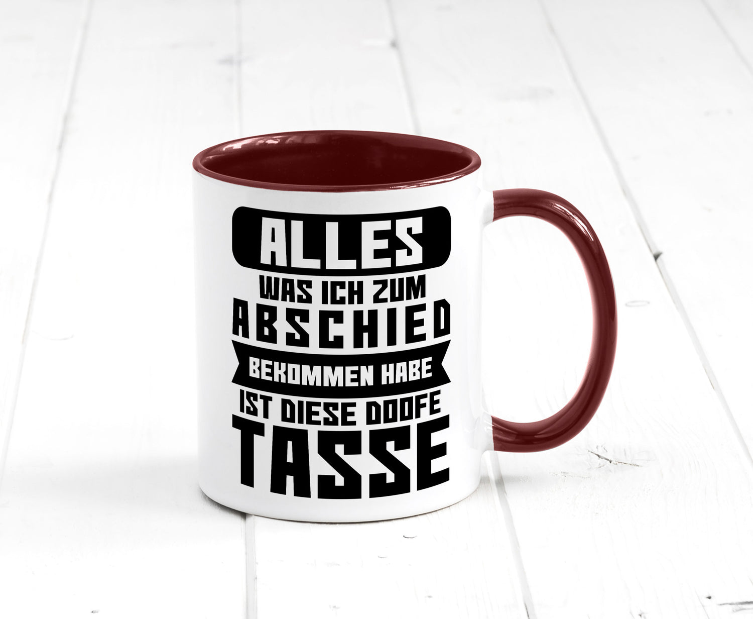 Zum Abschied | Kollegen Jobwechsel Büro Abschluss Geschenk Arbeit lustiger