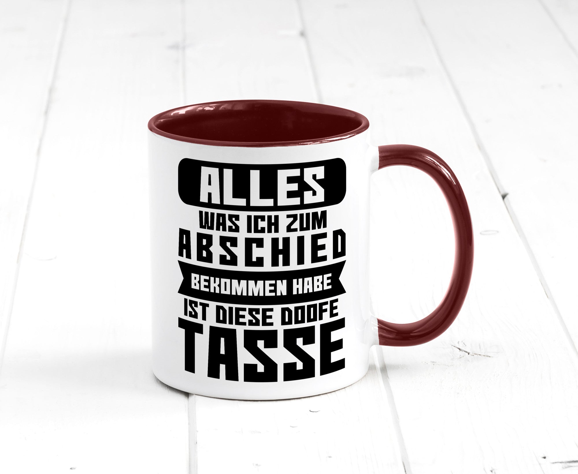 Zum Abschied | Kollegen Jobwechsel Büro Abschluss Geschenk Arbeit lustiger