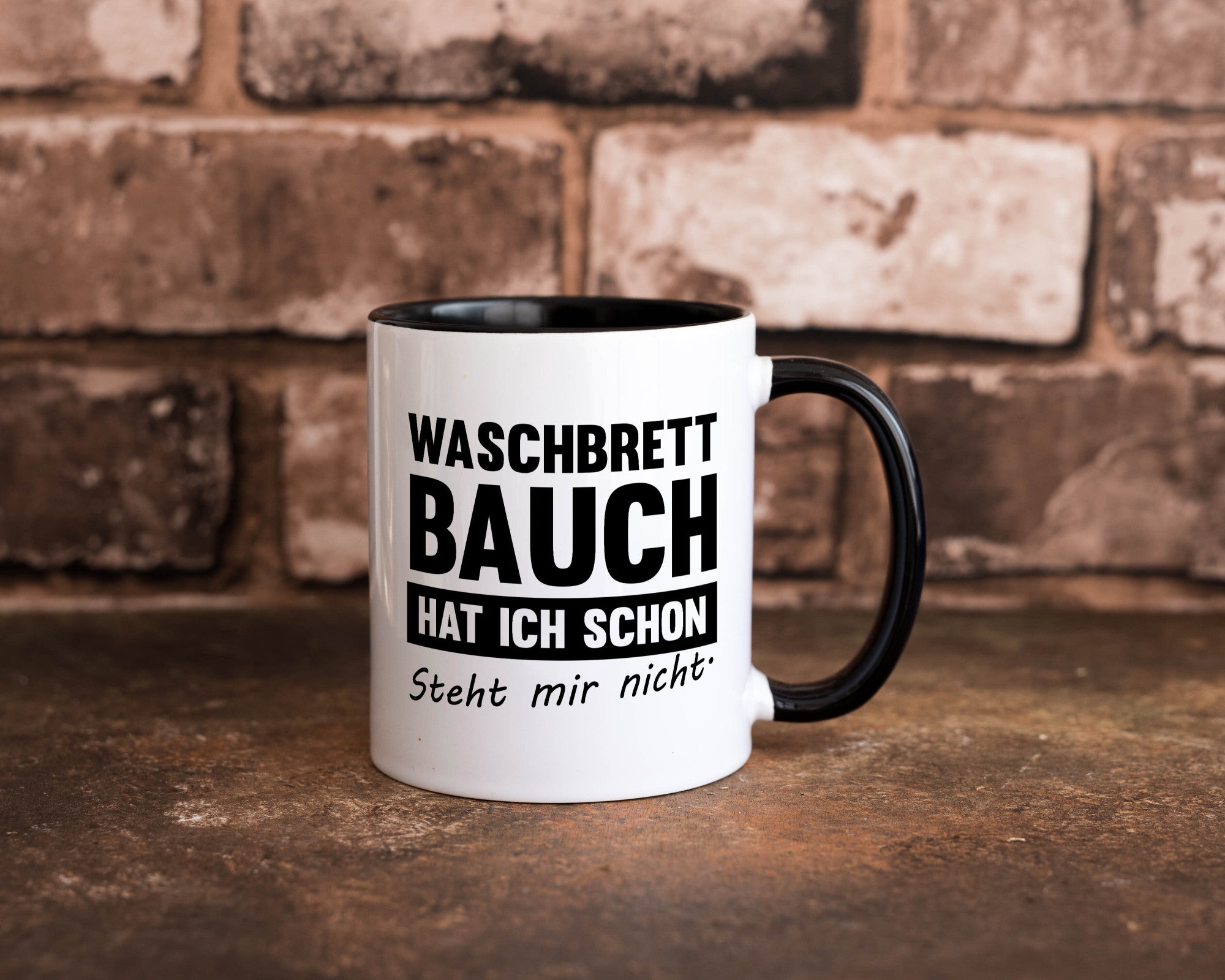 Waschbrettbauch steht mir nicht | Sixpack Gym lustiger Spruch Geschenk Humor