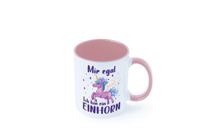 Mir egal, ich bin ein Einhorn | lustig Humor Geschenkidee Geschenk Tasse